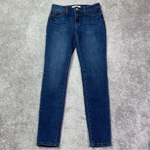 KanCan Jeans Women's 27 Blue Skinny Mid-Rise Dark Stretch Denim